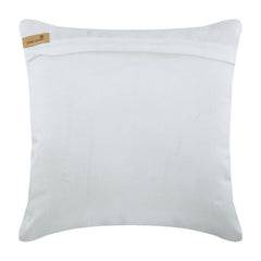 Lattice Blues Embroidered Throw Pillow Cover