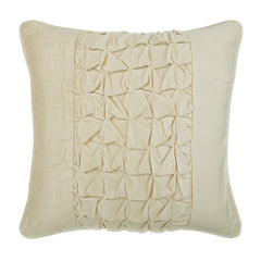 Ivory Velvet Throw Pillow Cover Knotted Ivory