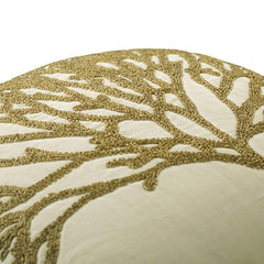 Gold Forest Embroidery Decorative Euro Sham