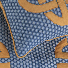 Denim Love - Cotton Blue Decorative Bed Runner and Pillow Cover