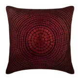 Dots of Cheer Red Sequins Throw Pillow Cover