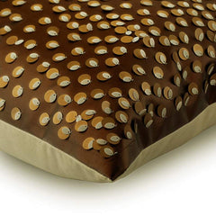 Awestruck Brown Sequins Decorative Euro Sham