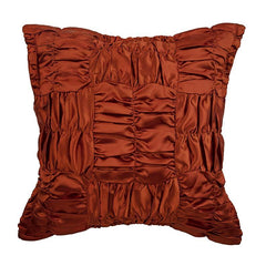 Dreamy Ruby Red - Red Satin Throw Pillow Cover