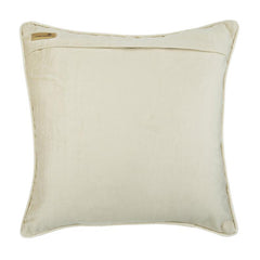 Knotted Ivory - Ivory Velvet Throw Pillow Cover