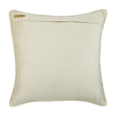 Knotted Ivory - Ivory Velvet Decorative Euro Sham