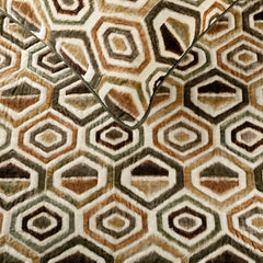 Hex Element - Velvet Beige Decorative Bed Runner and Pillow Cover