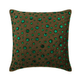 Green Gems Emerald Throw Pillow Cover