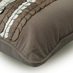 Almost Silver - Grey Linen Lumbar Pillow Cover