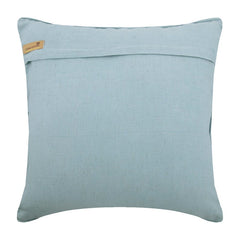Maple Gold Blue Denim Throw Pillow Cover
