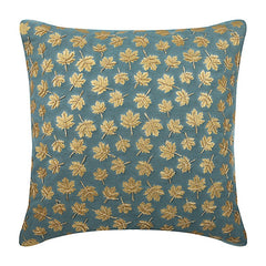 Golden Maple Leaf foil Throw Pillow Cover