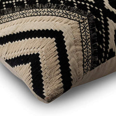 Moroccan Lounge Black Decorative Euro Sham