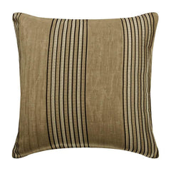 Parched Earth Beige Striped Euro Sham