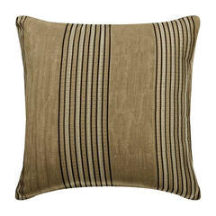 Parched Earth Beige Striped Throw Pillow Cover