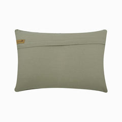 Almost Silver - Grey Linen Lumbar Pillow Cover
