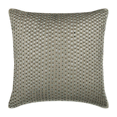 Silver Glow Sequins Throw Pillow Cover