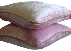 Soft Pink Shimmer Pillow Cover