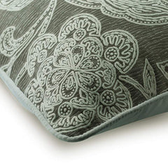 Vintage Tender Gray & Ivory Euro Sham