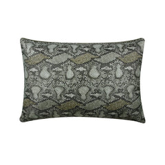 Animal Bling - Gold Faux Leather Lumbar Pillow Cover