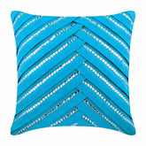 Aqua Crystal Greetings Euro Sham