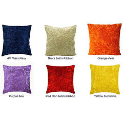 Navy Blue Art Silk Throw Pillow Cover All Thats Navy