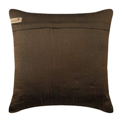 Brown Ocean - Brown Art Silk Decorative Euro Sham