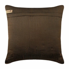 Brown Ocean - Brown Art Silk Throw Pillow Cover