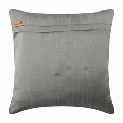 Crystal Heaven - Silver Art Silk Throw Pillow Cover
