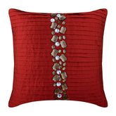 Deep Red Crystals Euro Sham