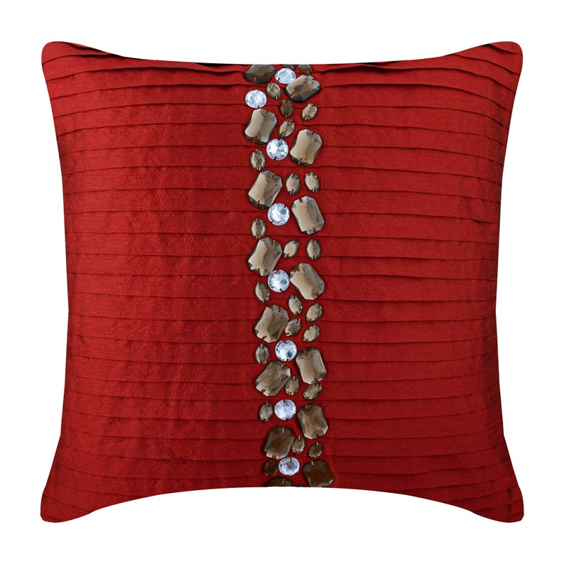 Deep Red Crystals Pillow Cover