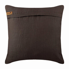Nature Trail - Brown Cotton Linen Decorative Euro Sham