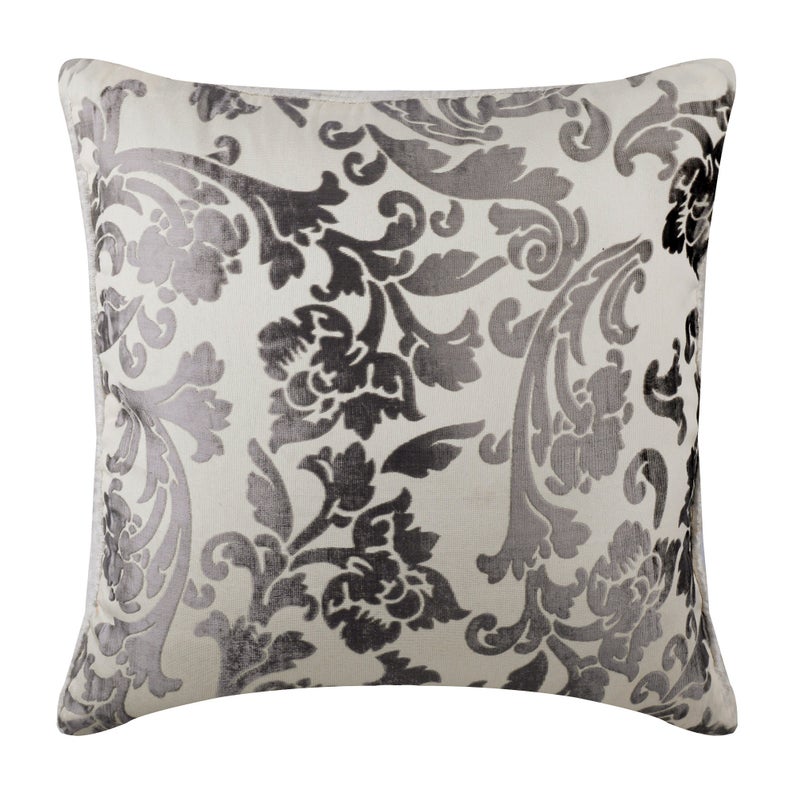 Paloma Grey Floral Pillow Cover
