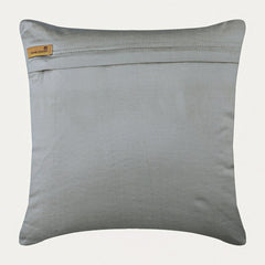 Passion In Steel - Silver Art Silk Throw Pillow Cover