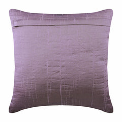 Purple Waves - Purple Art Silk Throw Pillow Cover