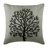 Silver Tree Of Life Pillow Cover