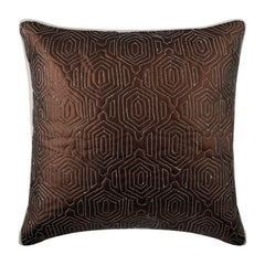 Trunk Show Brown Throw Pillow Cover