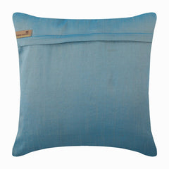 Waves Are Scenic - Blue Art Silk Throw Pillow Cover