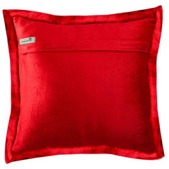 Red Crystal Palace - Red Velvet Decorative Euro Sham