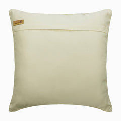 Greek Electra Ivory Velvet Geometric Throw Pillow Cover