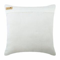 Birdy Heaven - White Art Silk Throw Pillow Cover