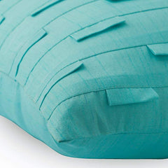 Blue Ocean - Aqua Blue Art Silk Decorative Euro Sham