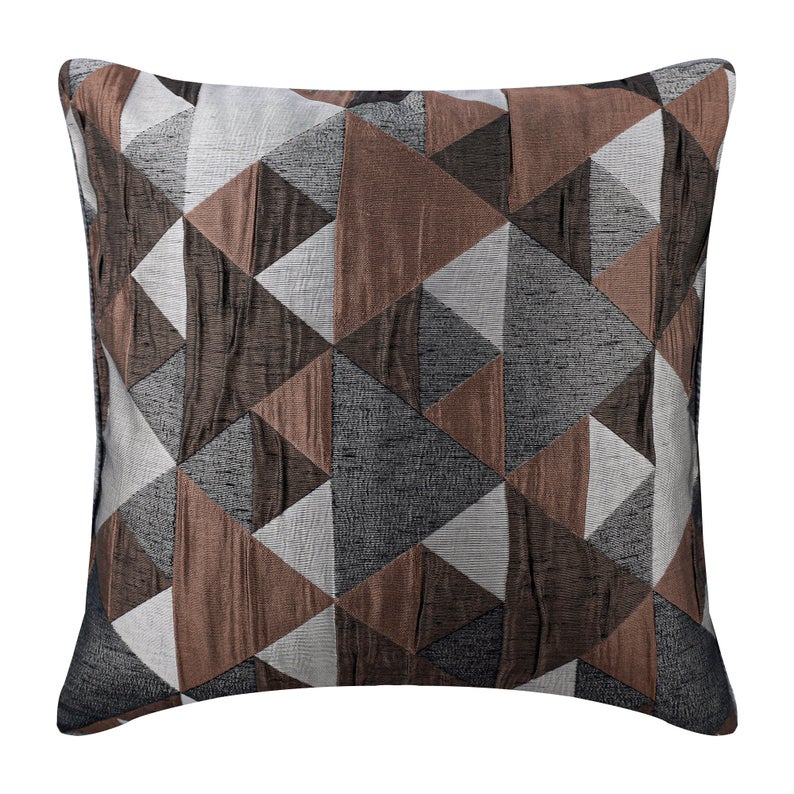 Brown Origami Pillow Cover