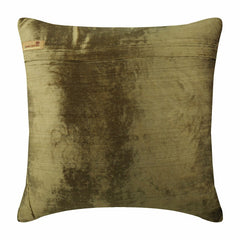 Circle Of Peace - Sage Green Velvet Decorative Euro Sham