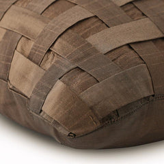 Copper N Half - Copper Art Silk Decorative Euro Sham