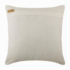 Gold Magical Garden - White Cotton Linen Decorative Euro Sham