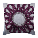 Gray Vine Blooms Pillow Cover