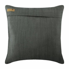 Jewels Grey Silk Throw Pillow Cover