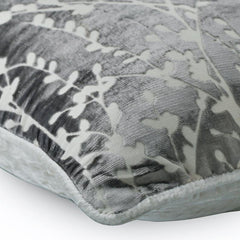 Paloma Grey Drops - Paloma Gray Burnout Velvet Decorative Euro Sham