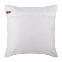 Precious Crystals - White Art Silk Throw Pillow Cover