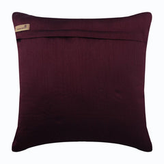 Royal Spalsh - Red Art Silk Throw Pillow Cover