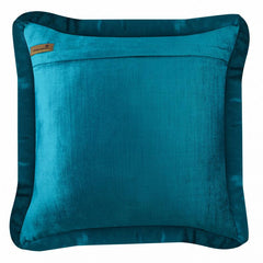 Turquoise Blue Crystal Palace - Turquoise Blue Velvet Throw Pillow Cover